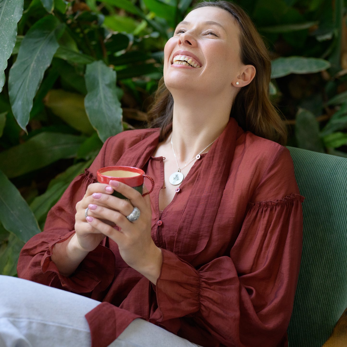 Bunch of Daisies Necklace (Pewter)