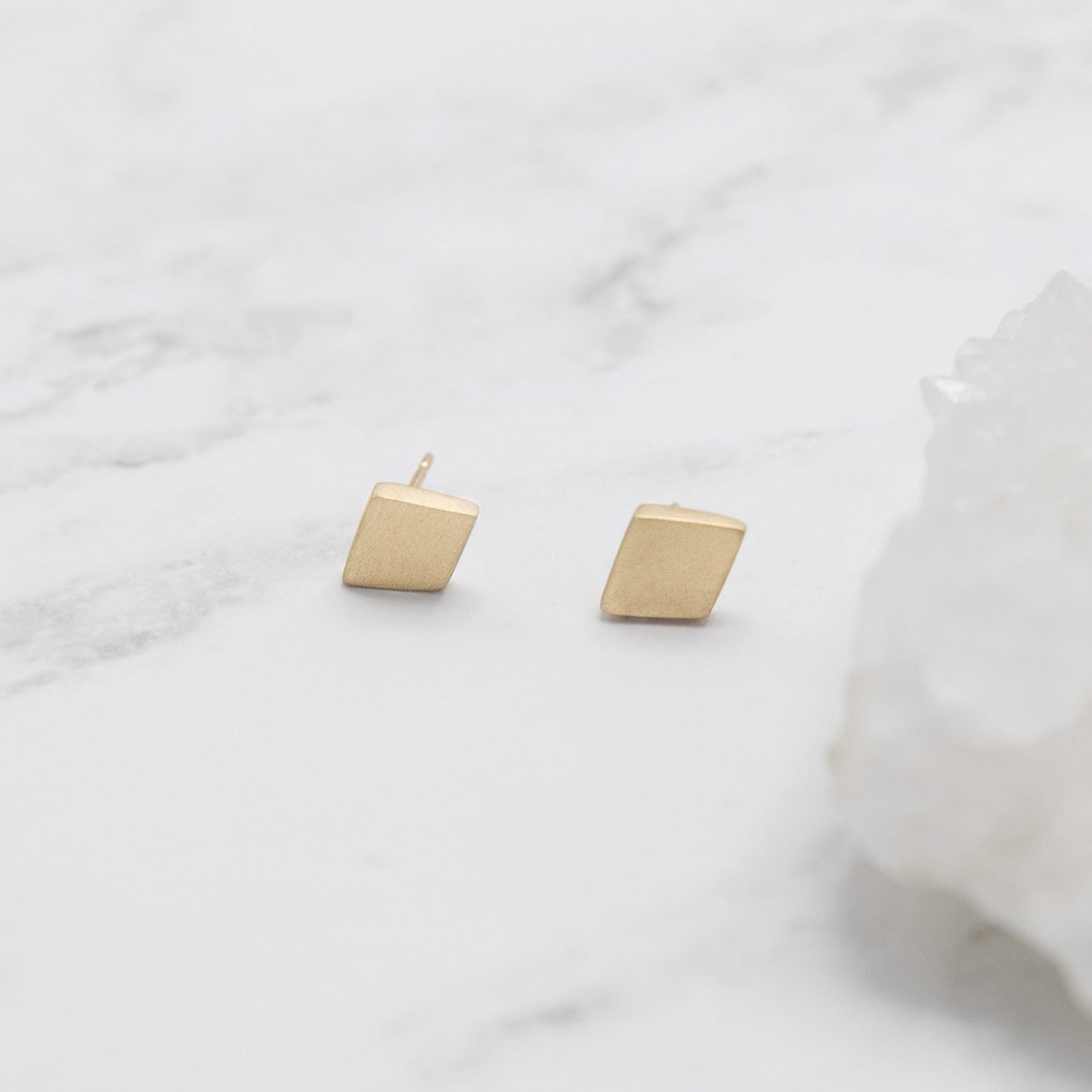 Fly A Kite Stud Earrings (14K Solid Gold)