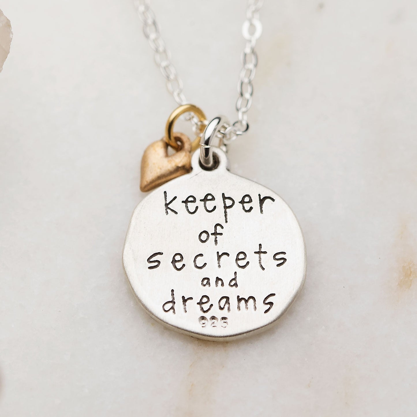 Heart To Heart Sister Necklace (Sterling Silver)