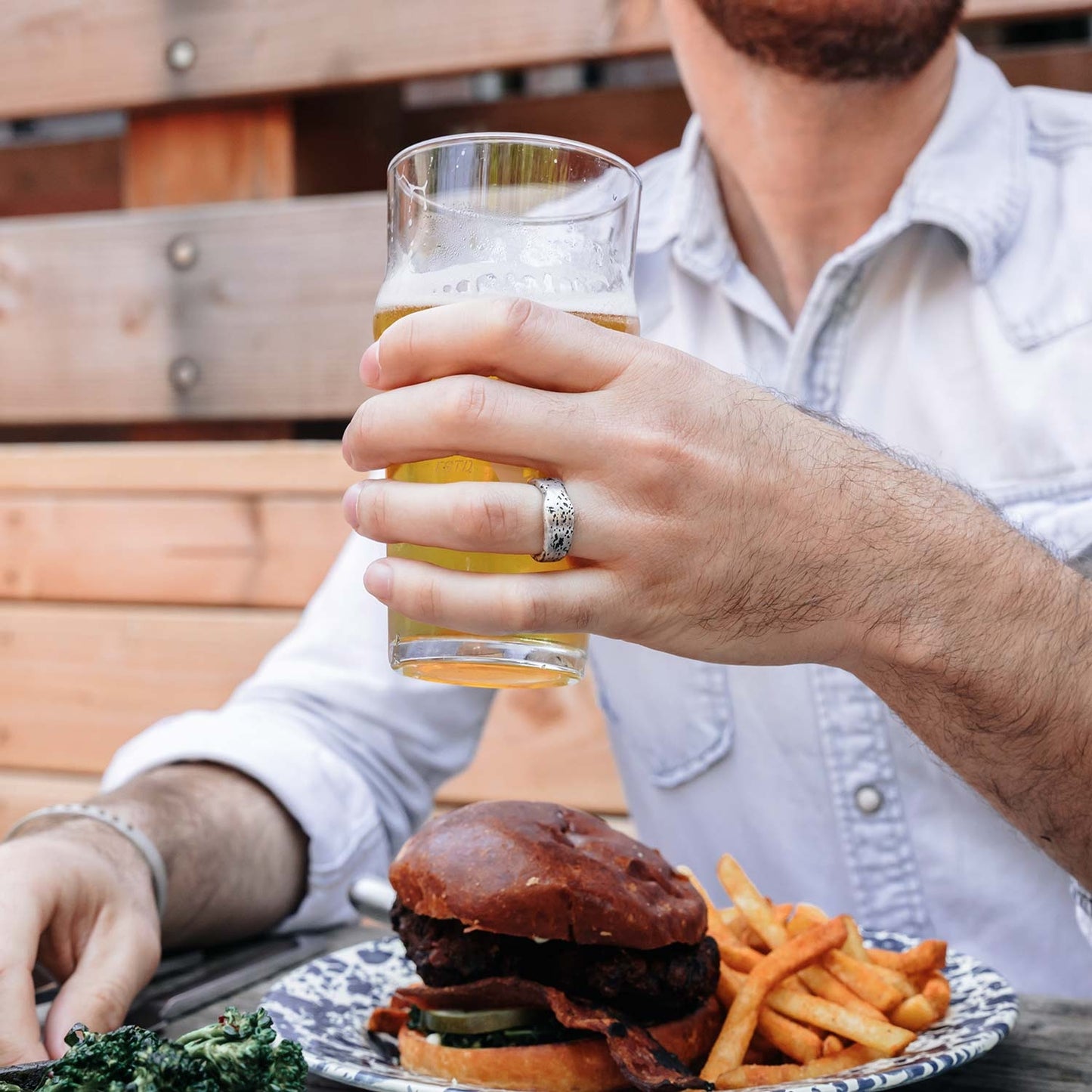 Withstand Ring (Antiqued Sterling Silver)