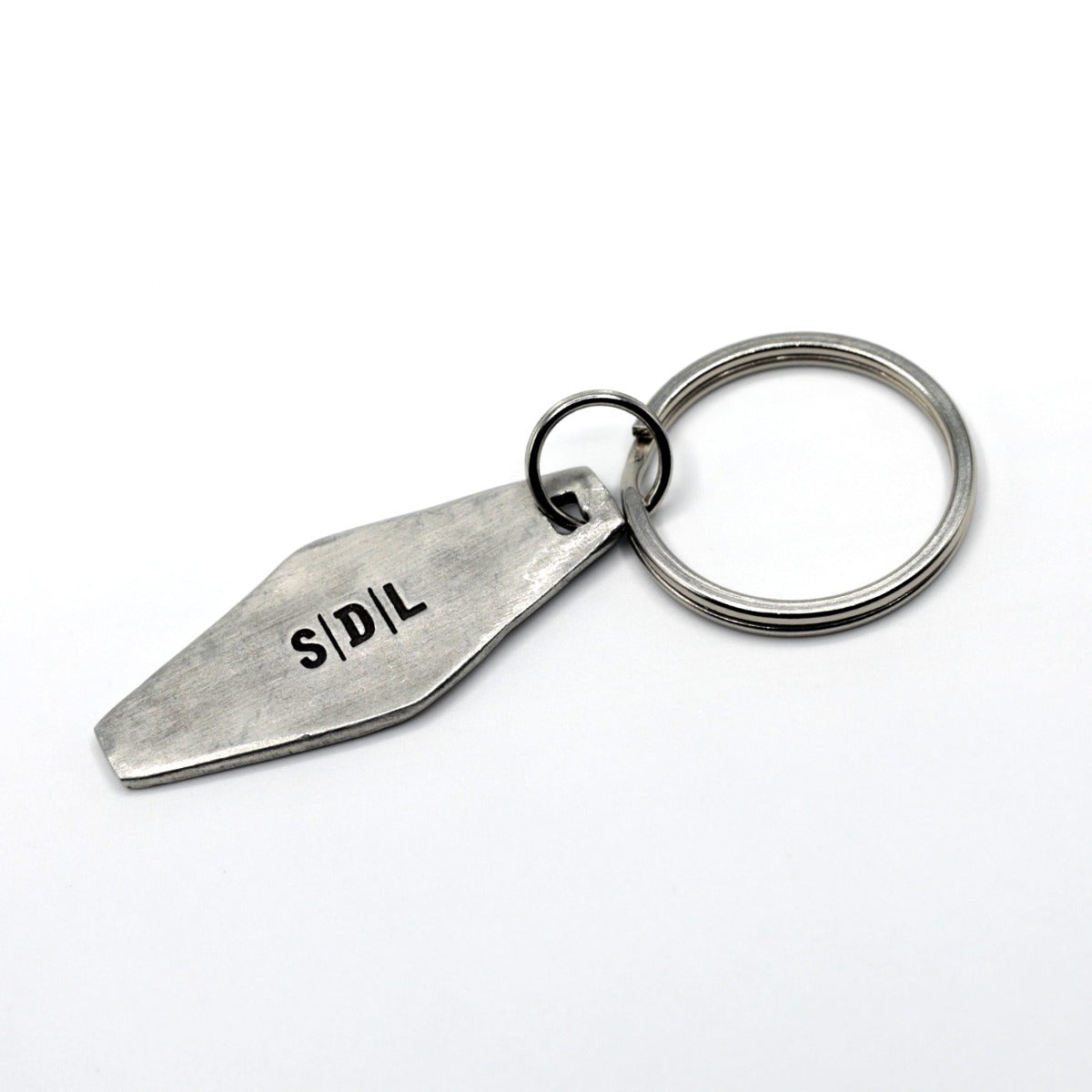 Brave + True Key Ring (Pewter)