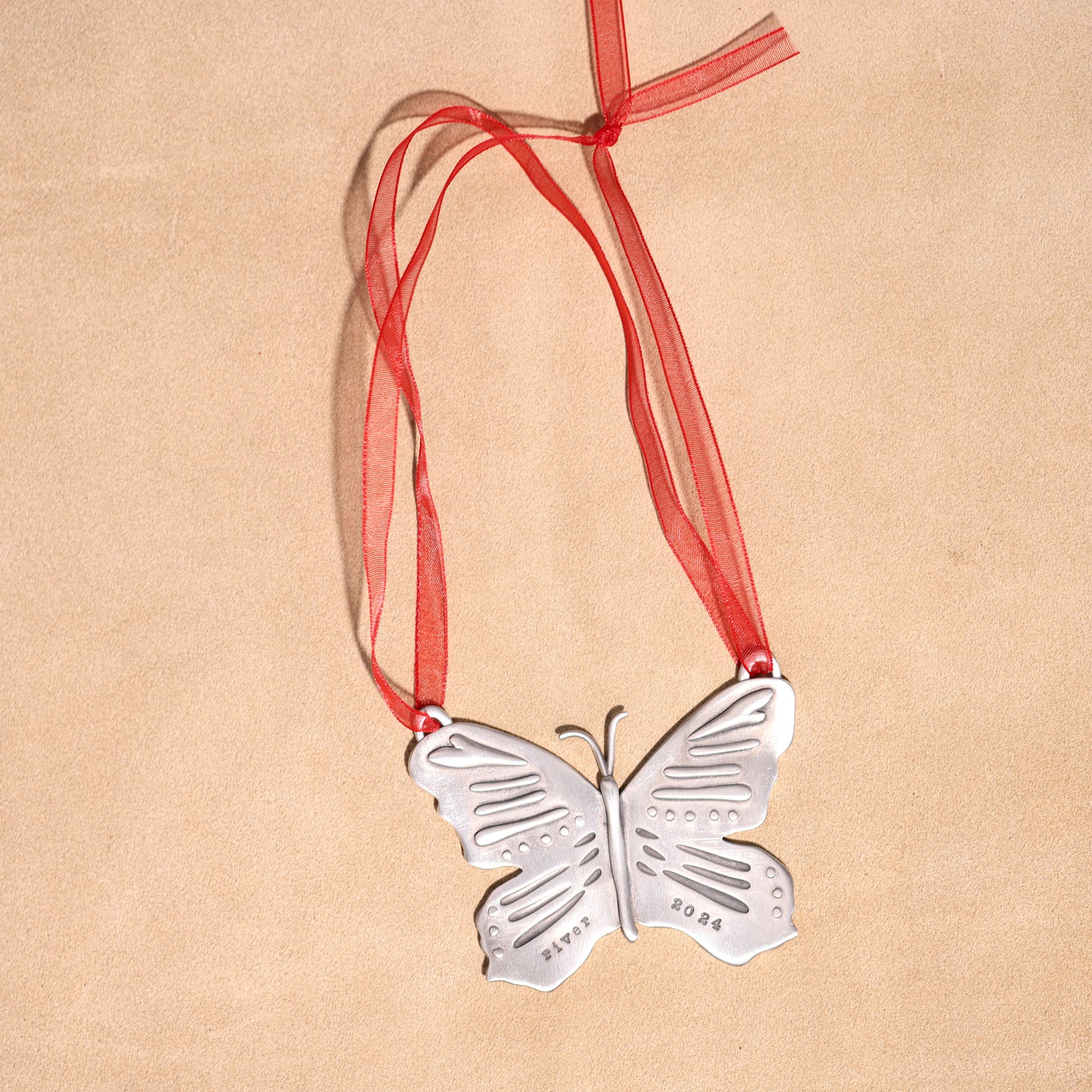 Butterfly Flutter By Ornament (Pewter)