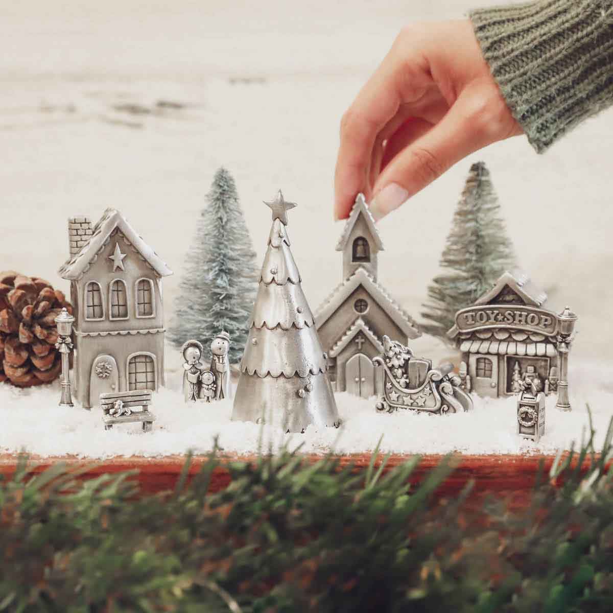 Winter Wonderland Village Set (Pewter)