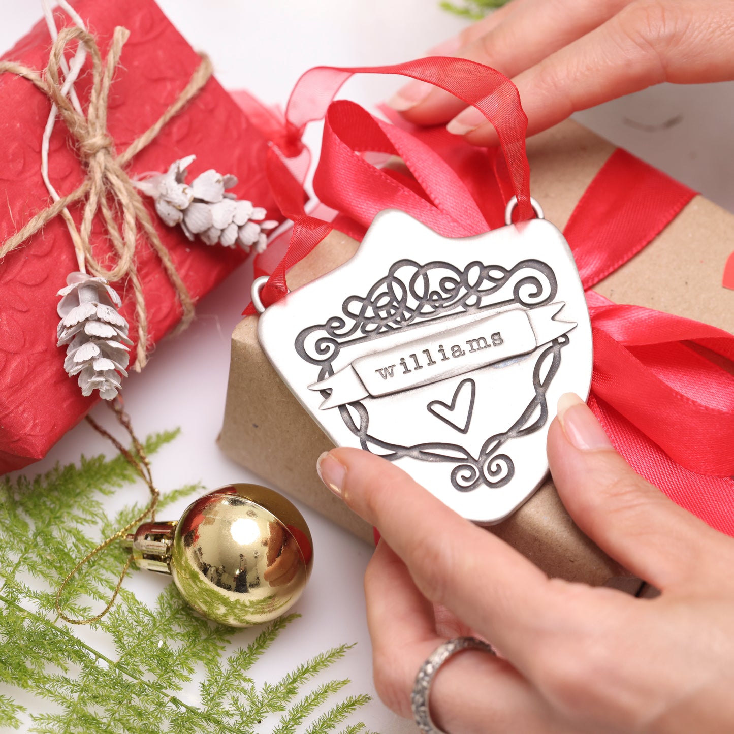 Family Crest Ornament (Pewter)