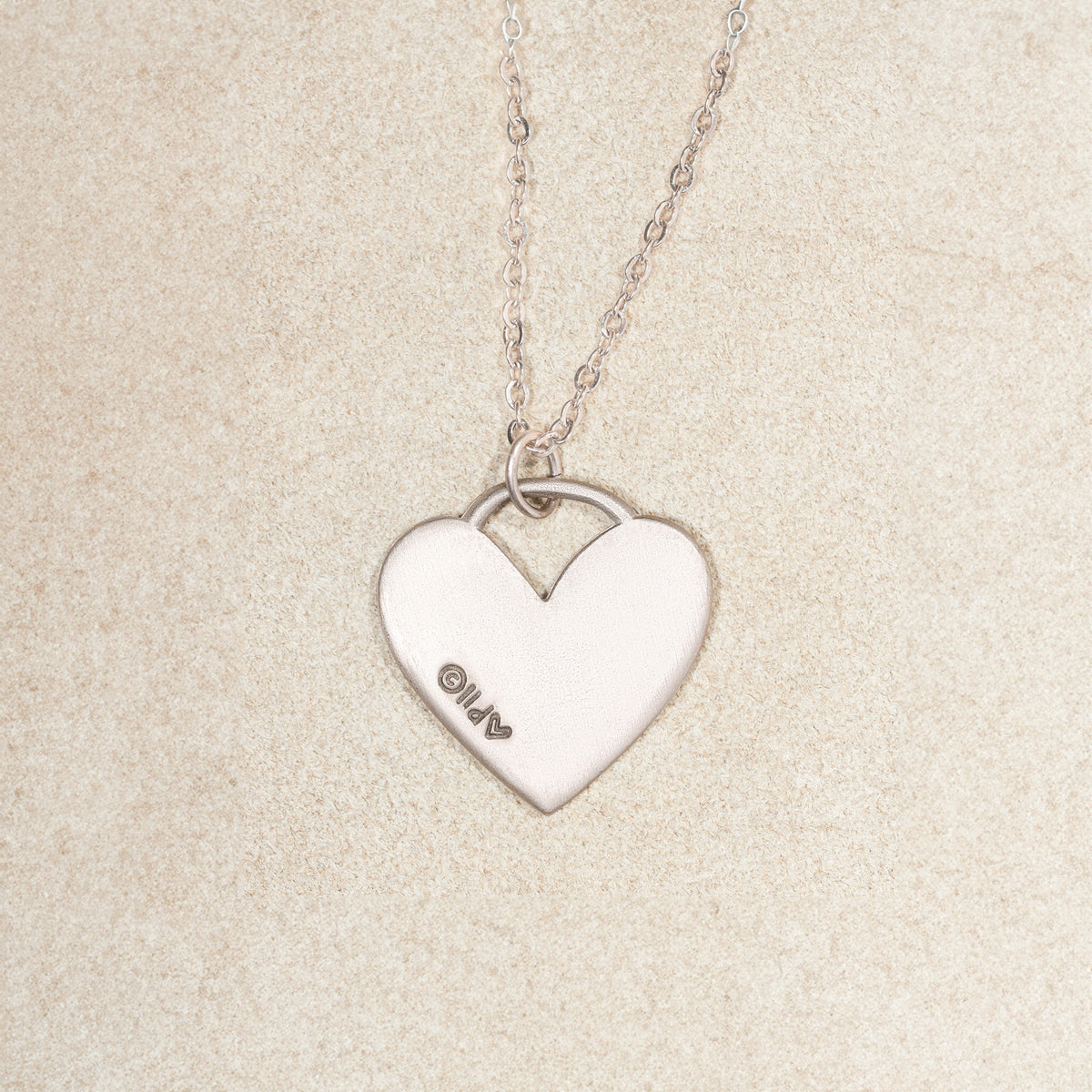 Row of Hearts Necklace (Pewter)