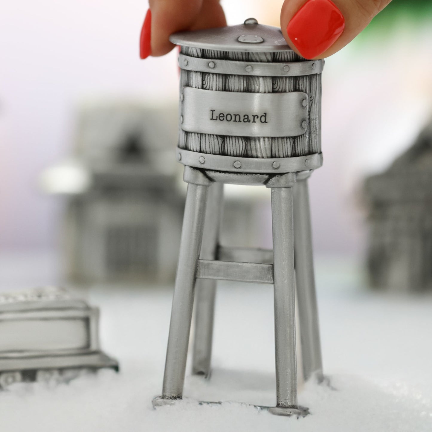 Personalized Water Tower (Pewter)