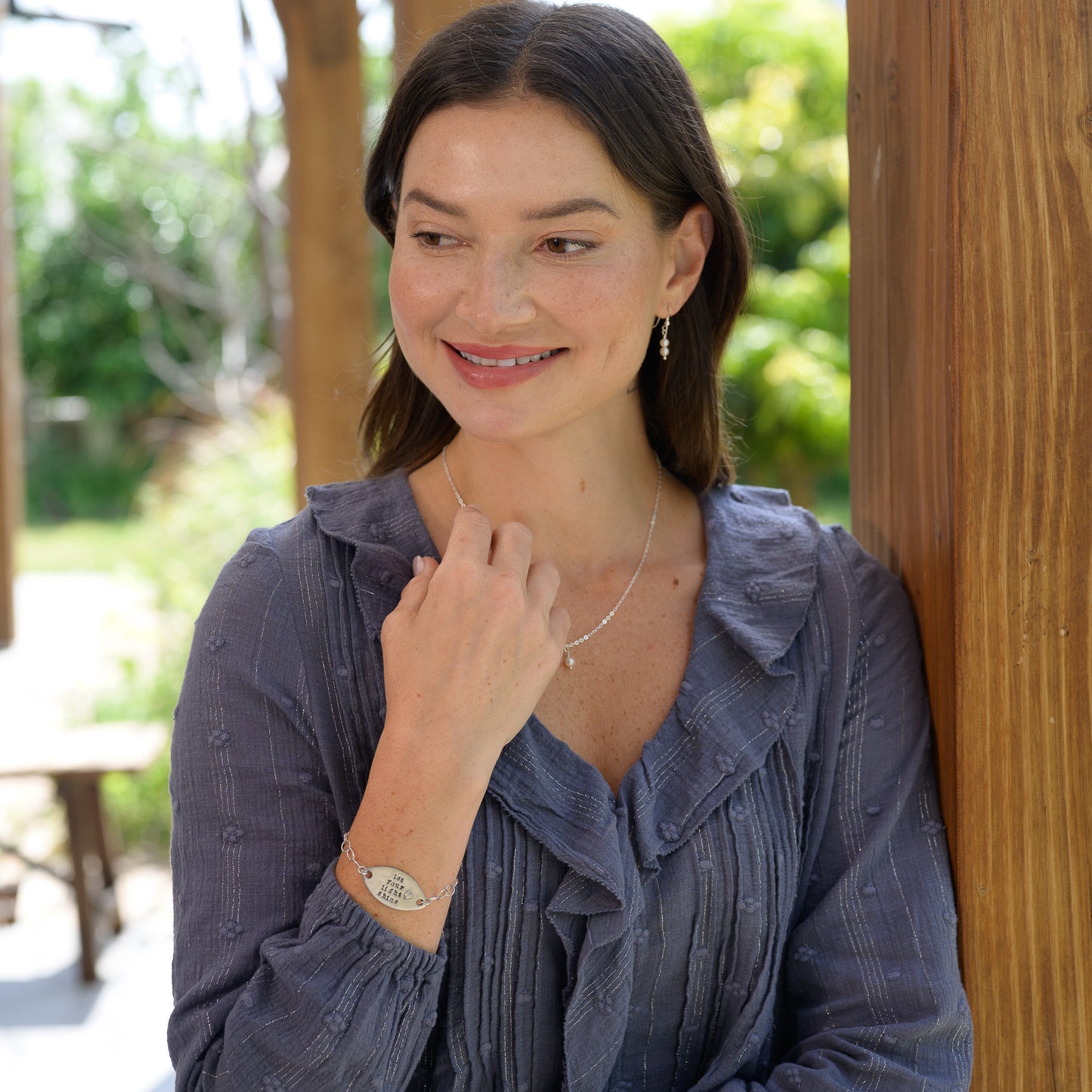 Let Your Light Shine Bracelet (Pewter)