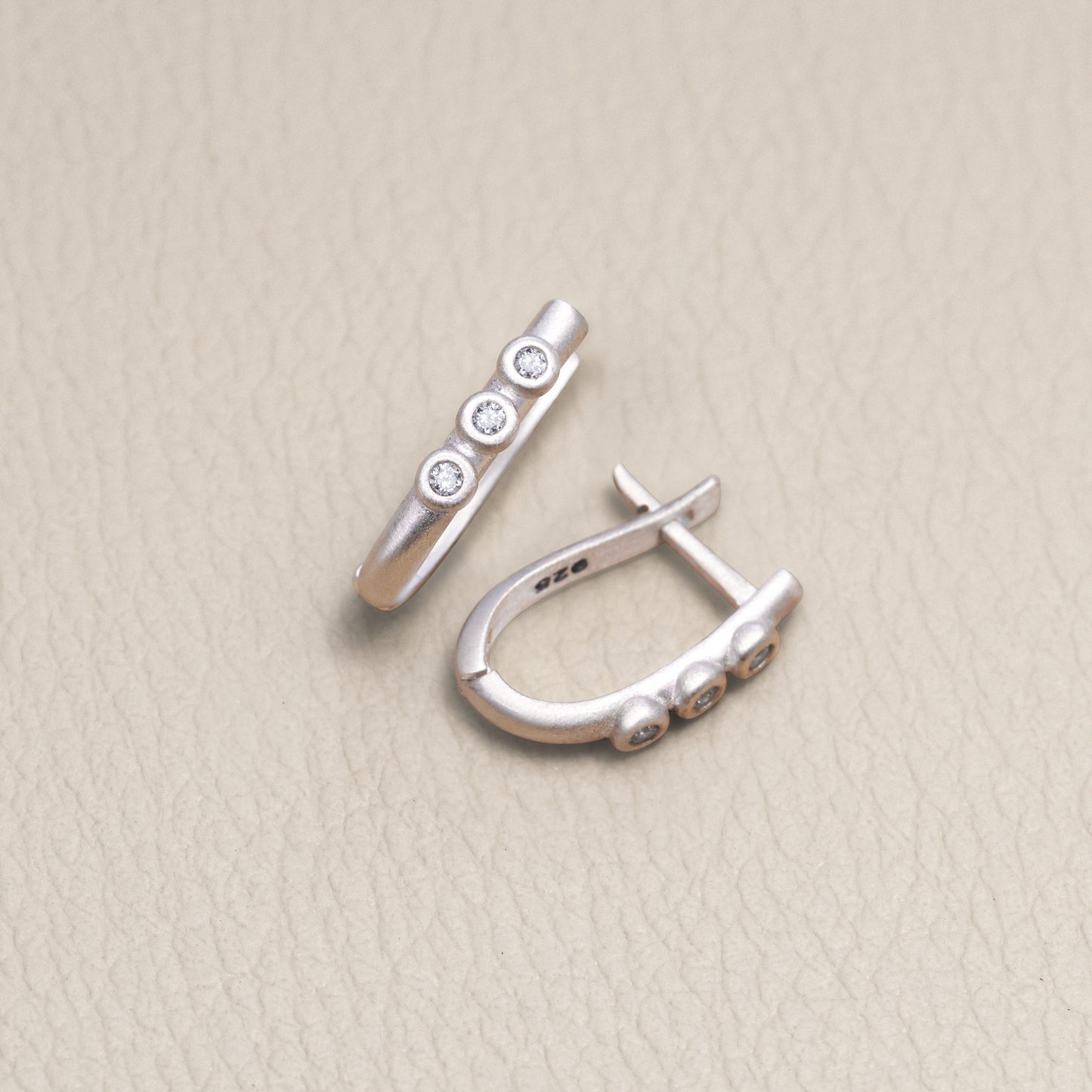 Good Things In Threes 0.12ct Diamond Earrings (Sterling Silver)
