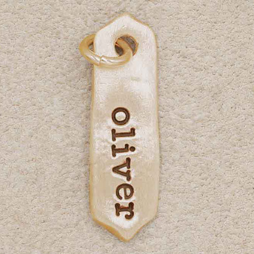 Arrow Tag (14K Solid Gold)