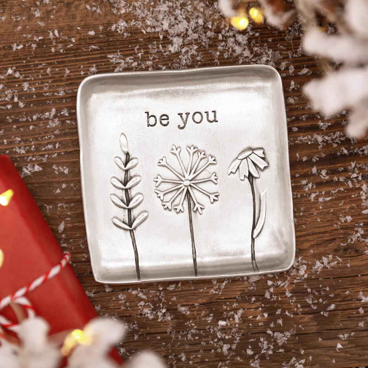 pewter Be You Keepsake dish