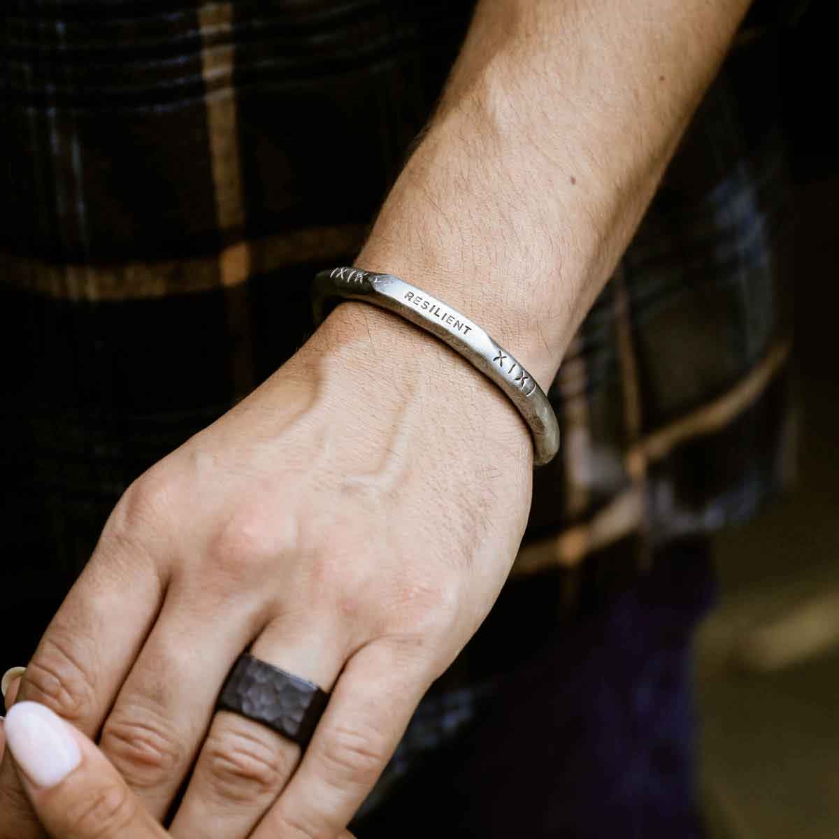 date or phrase hand-stamped