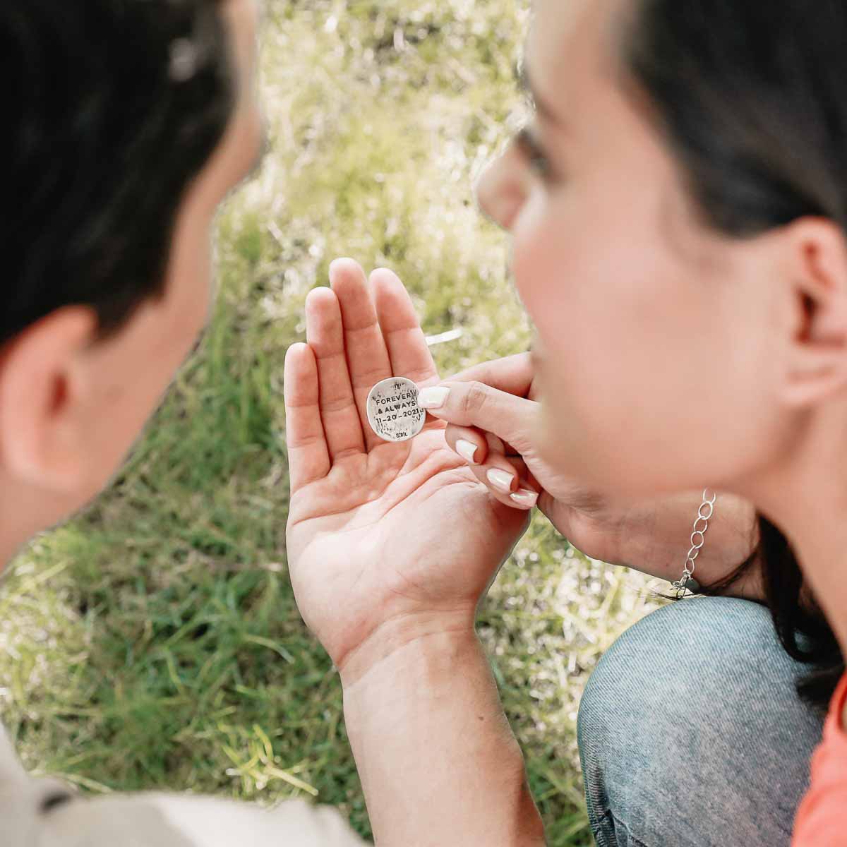 Grateful Pocket Coin (Sterling Silver)