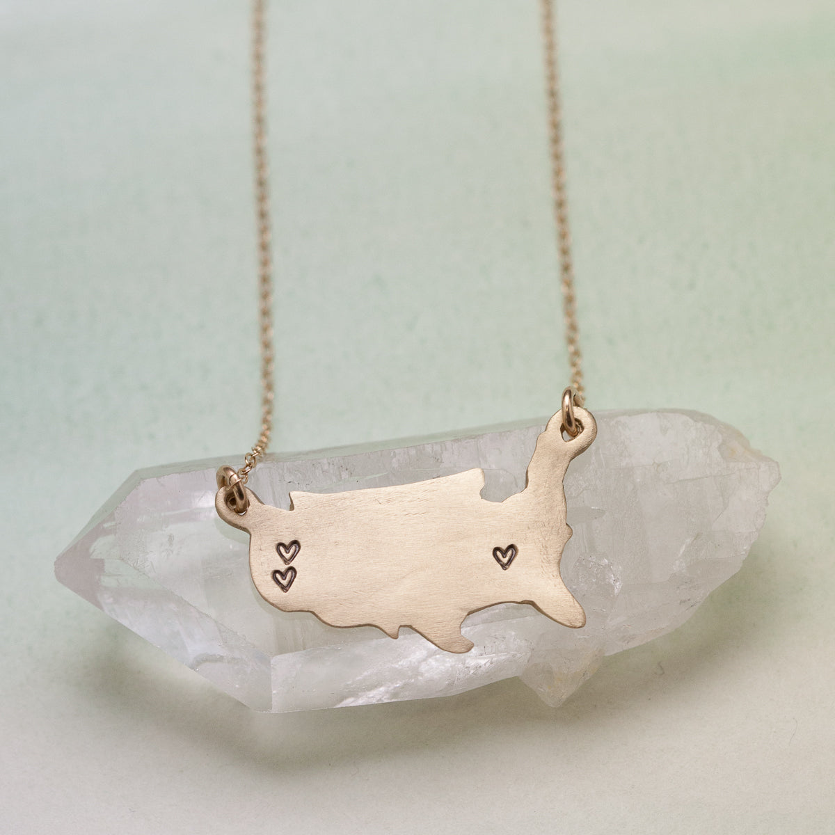 State of My Heart Necklace (10K Solid Gold)