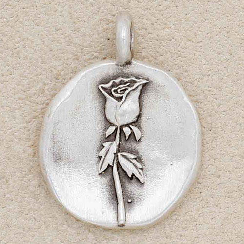 June Birth Flower Charm (Sterling Silver)