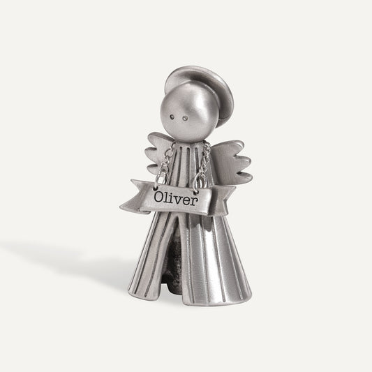 Personalized Angel with Banner (Pewter)