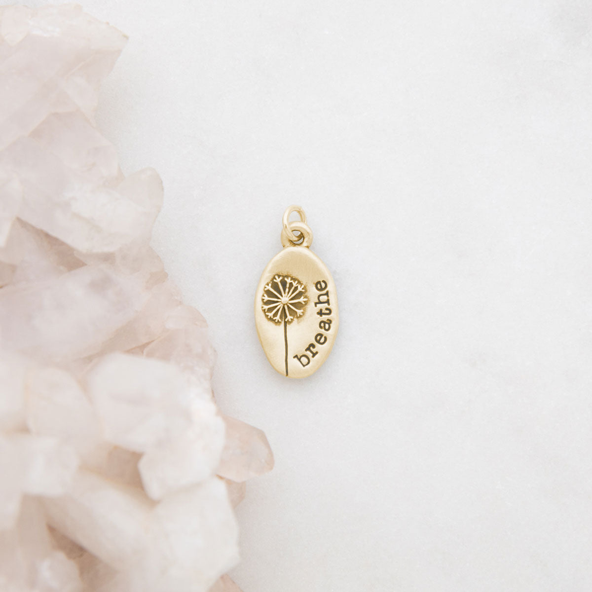 Dandelion Charm (10K Solid Gold)