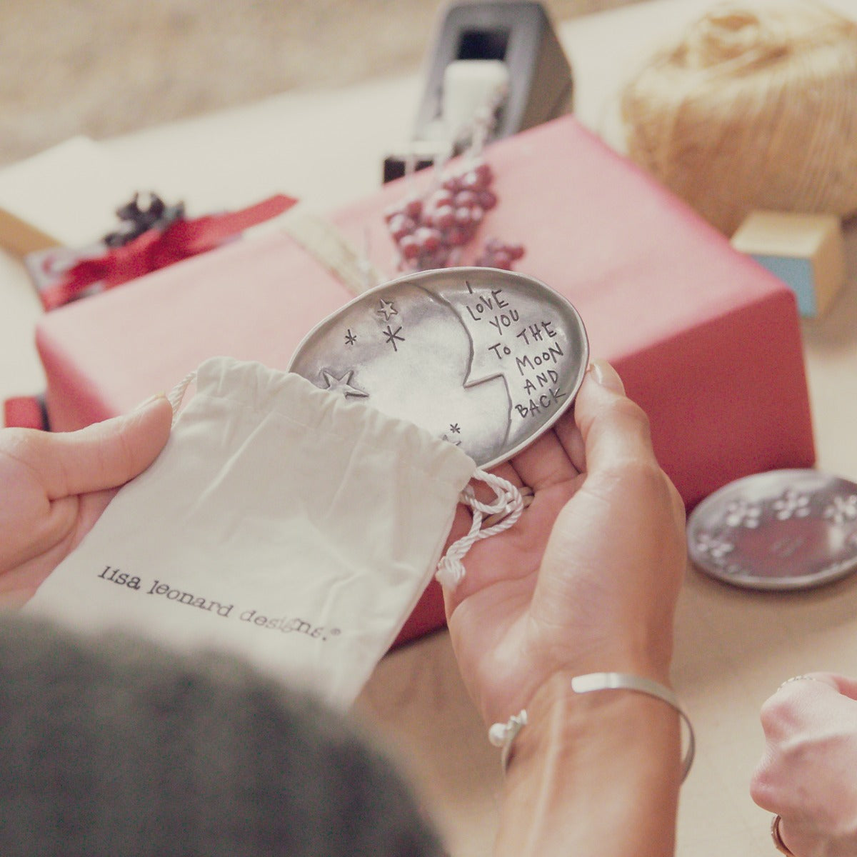 Moon and Back Keepsake Dish (Pewter)