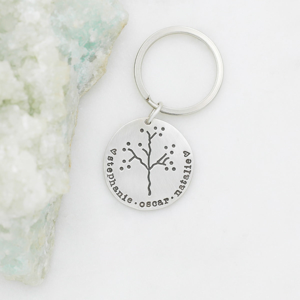 The Original Family Tree Keychain (Sterling Silver)