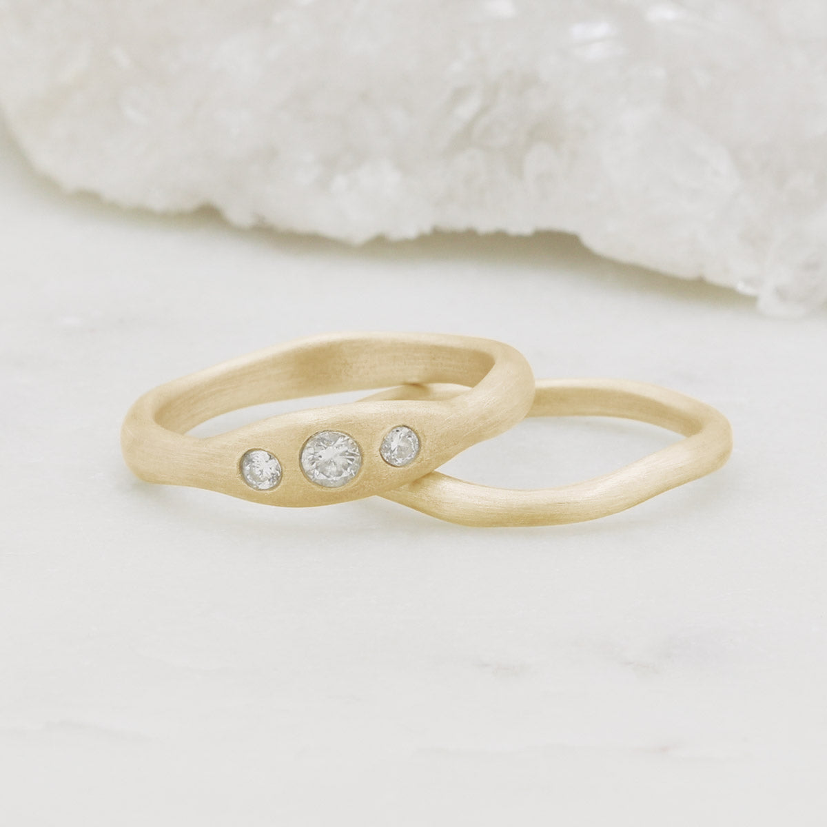 Be Mine Ring Pair (14K Solid Gold)