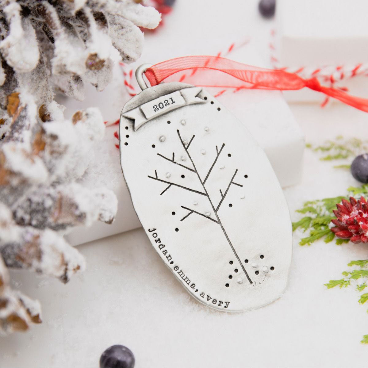 Family Tree Ornament (Pewter)