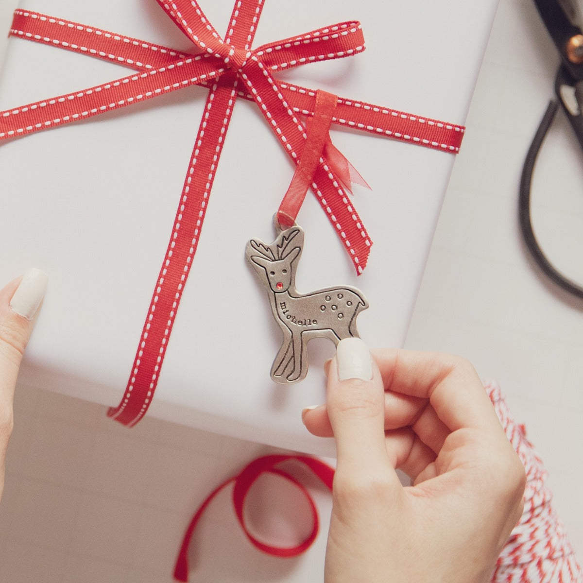 My Reindeer Ornament (Pewter)