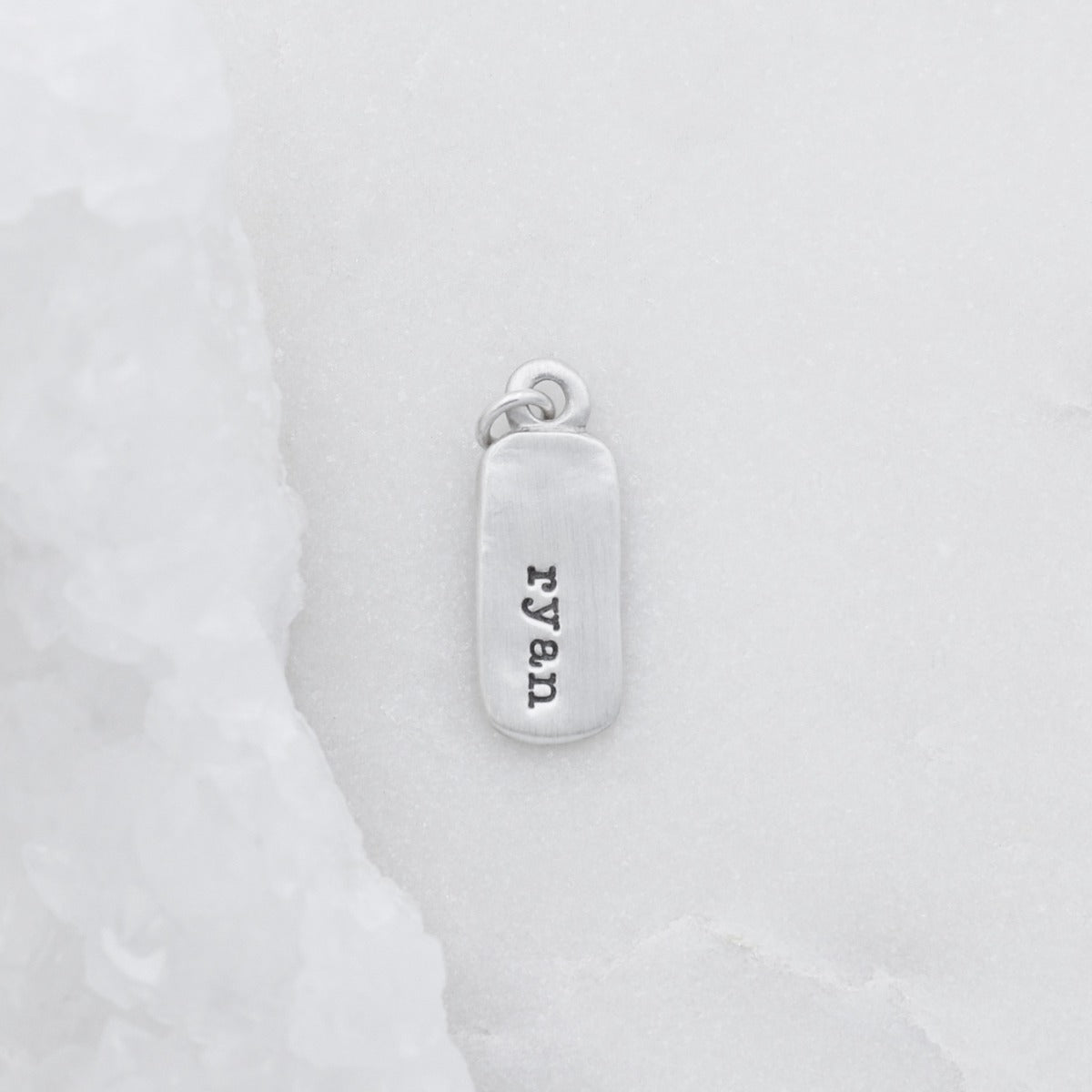 Rounded Corners Tag (Sterling Silver)