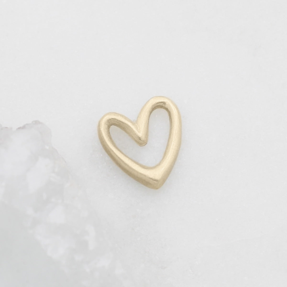 Love Grows 1/2" Heart charm (10K Solid Gold)