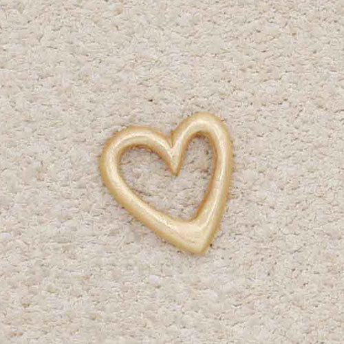 Love Grows 1/4" Tiny Heart charm (10K Solid Gold)