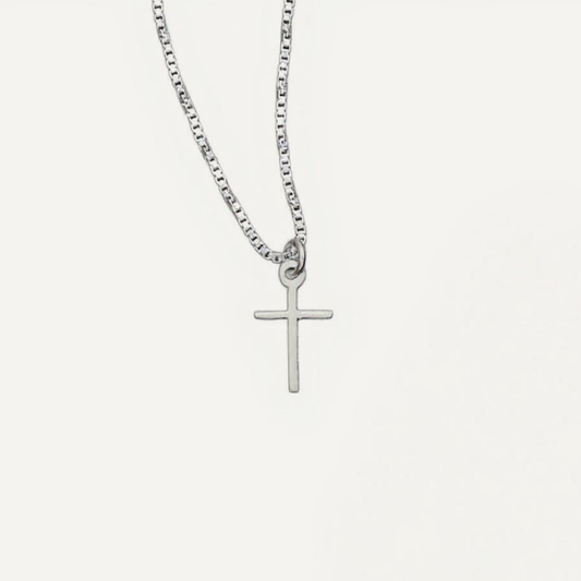 Loved & Accepted Cross Necklace (Sterling Silver)