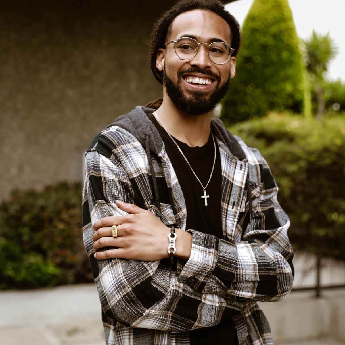 a 10k yellow gold Make Your Mark Signet Ring