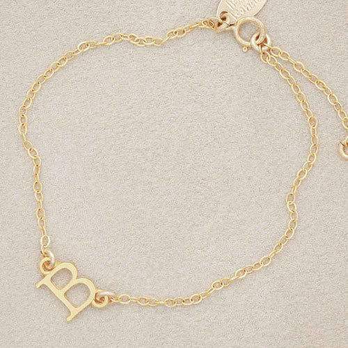 My Monogram Bracelet (14K Solid Gold)