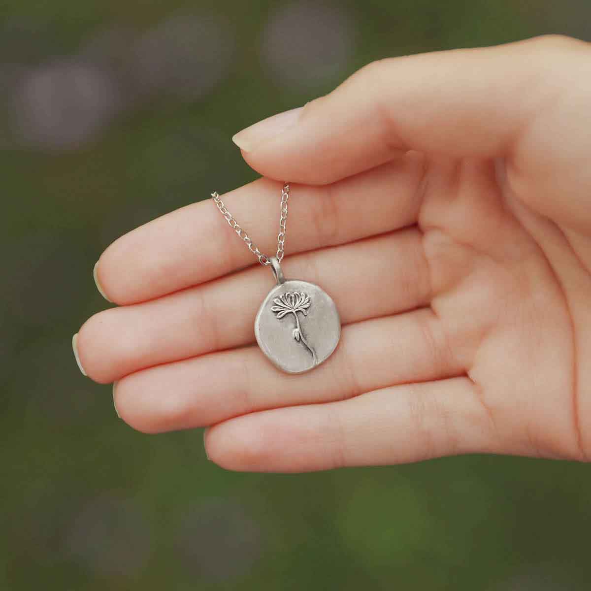 on floral background