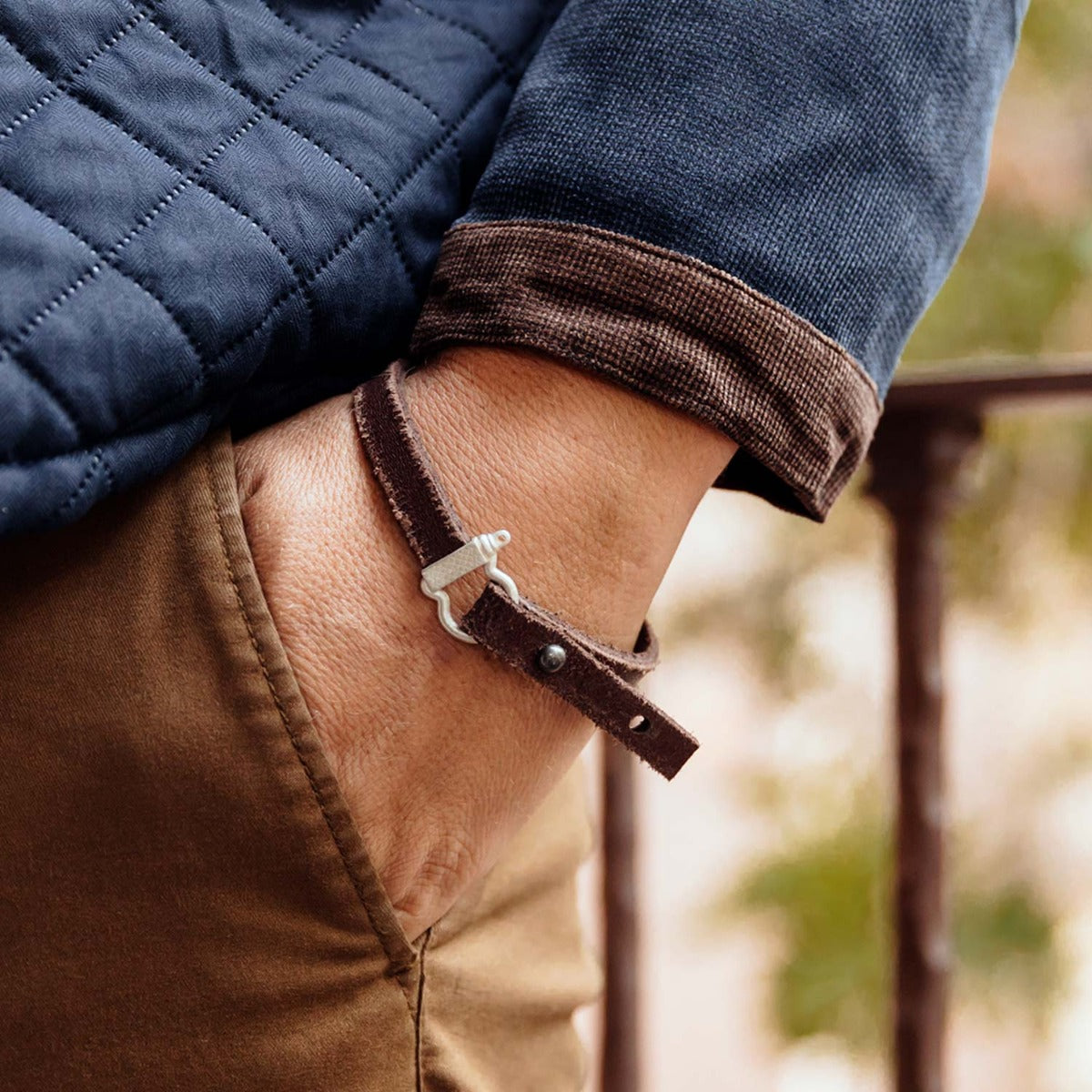 Tethered Bond Bracelet (Brown)