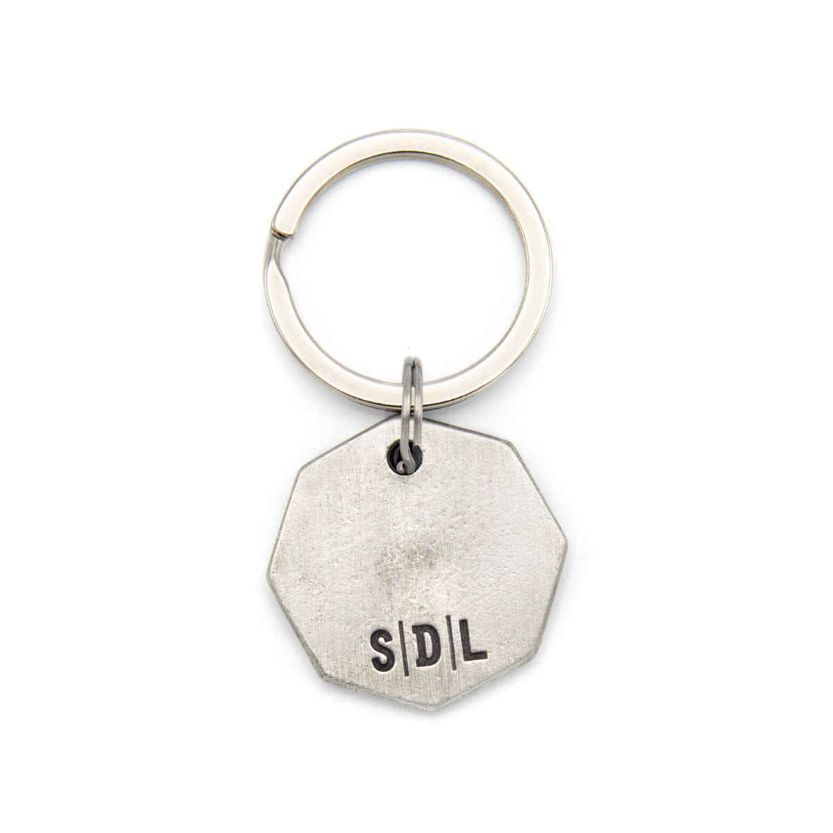 Forge a Path Hex Tag Key Ring (Pewter)