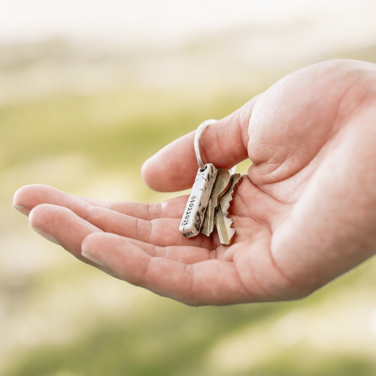 Endurance Key Ring - 2 Sides (Sterling Silver)