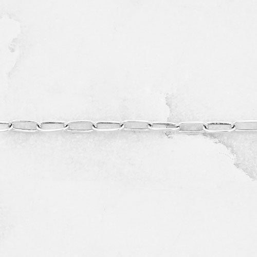 Small Oval Link Bracelet Chain (Sterling Silver)