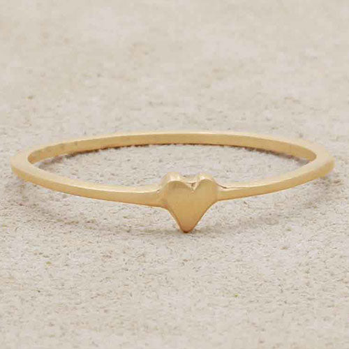 Sweet Love Ring - One Heart (14K Solid Gold)