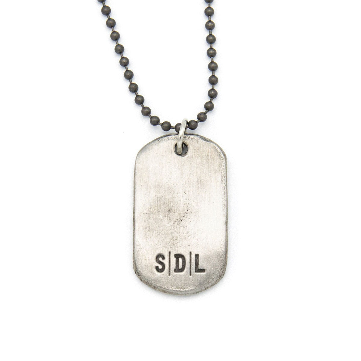 Take Risk Dog Tag Necklace (Pewter)