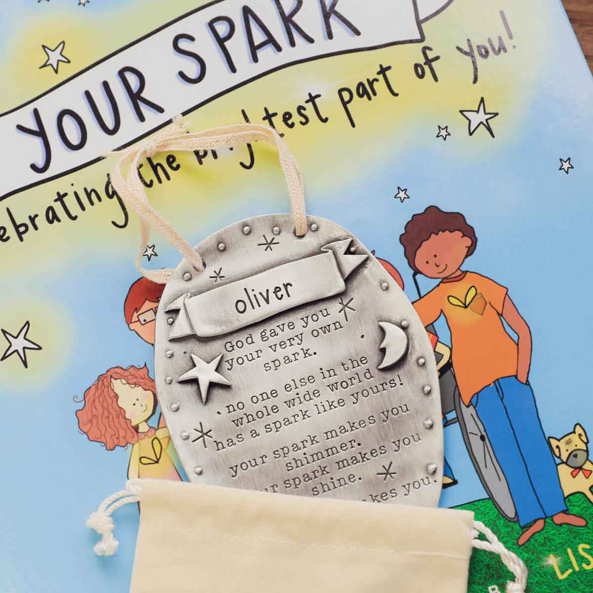 Your Spark Plaque (Pewter)
