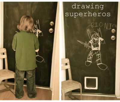 chalkboard door