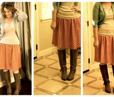 how to make old dress to new skirt {outfit ideas}