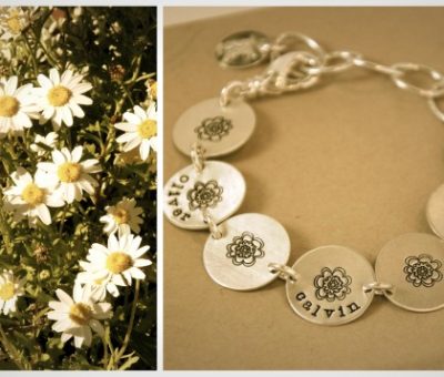 {new} daisy chain bracelet