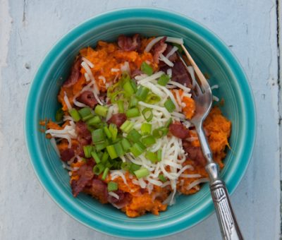 Top baked meals {sweet potatoes loaded with toppings}