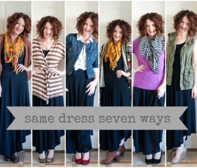 7 ways to wear 1 dress! {outfit ideas by Lisa Leonard}