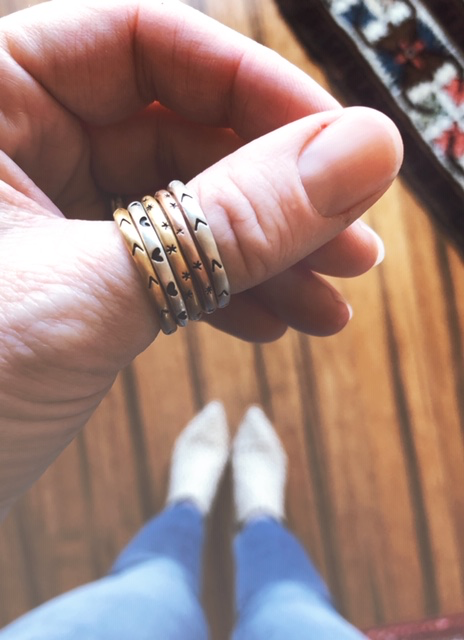 new {and adorable!} stacking rings