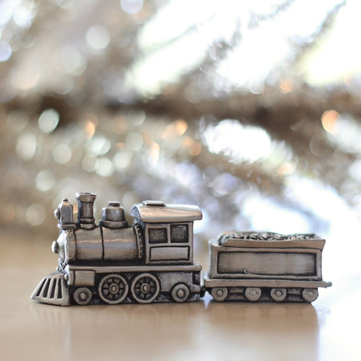 Winter Wonderland Express Train and Coal Car Set (Pewter)