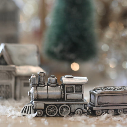 Winter Wonderland Express Train and Coal Car Set (Pewter)