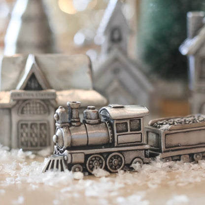 Winter Wonderland Express Train and Coal Car Set (Pewter)