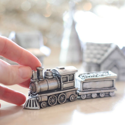 Winter Wonderland Express Train and Coal Car Set (Pewter)