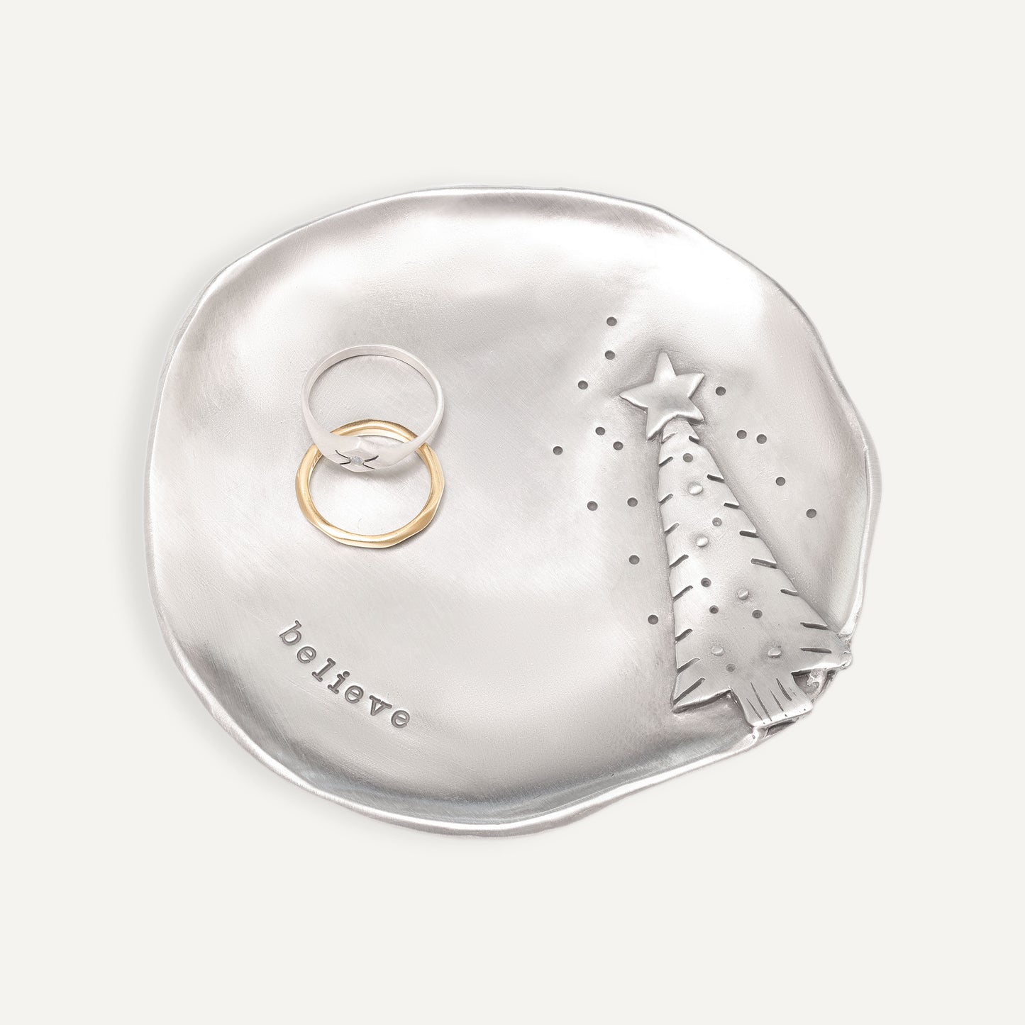 Santa Plate (Pewter)